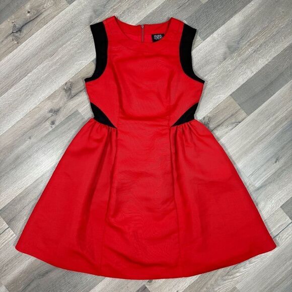 Prabal Gurung Target Colorblock Fit And Flare Sleeveless Party Mini Dress Red 2 - Picture 14 of 14